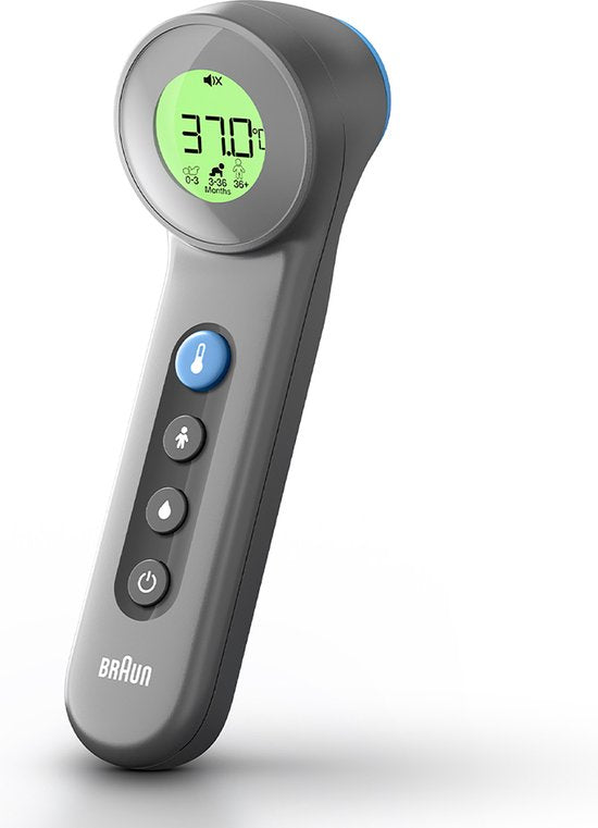 Braun BNT400B Age Precision Touch/No Touch Koortsthermometer Antraciet - Verpakking beschadigd