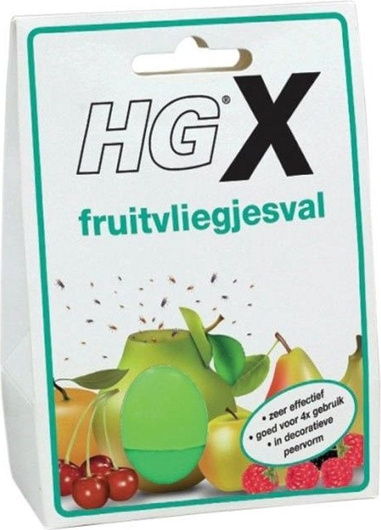 HGX fruit fly trap - 1 piece - effective against fruit flies - decorative pear shape