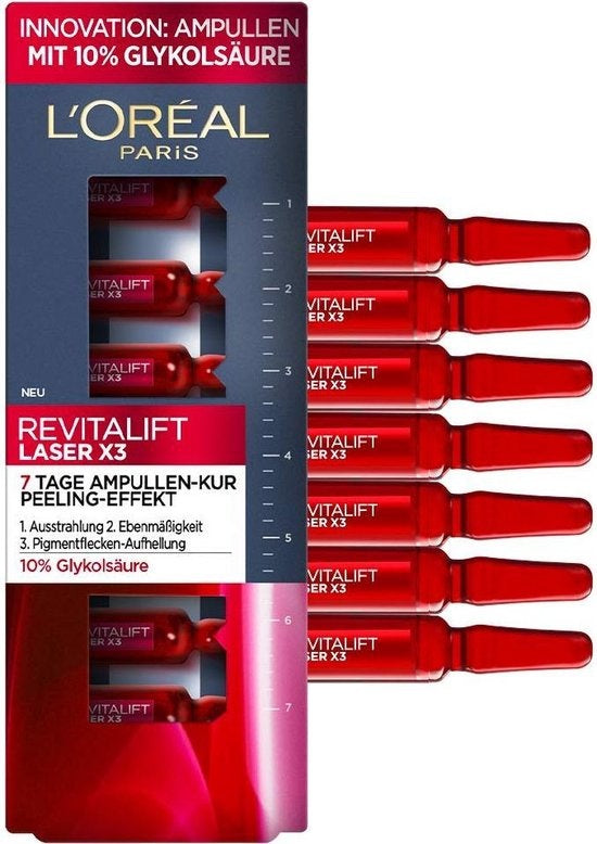 L'Oréal Paris Revitalift Laser X3 Peeling Effect Ampoules - 7 Day Treatment - Packaging damaged