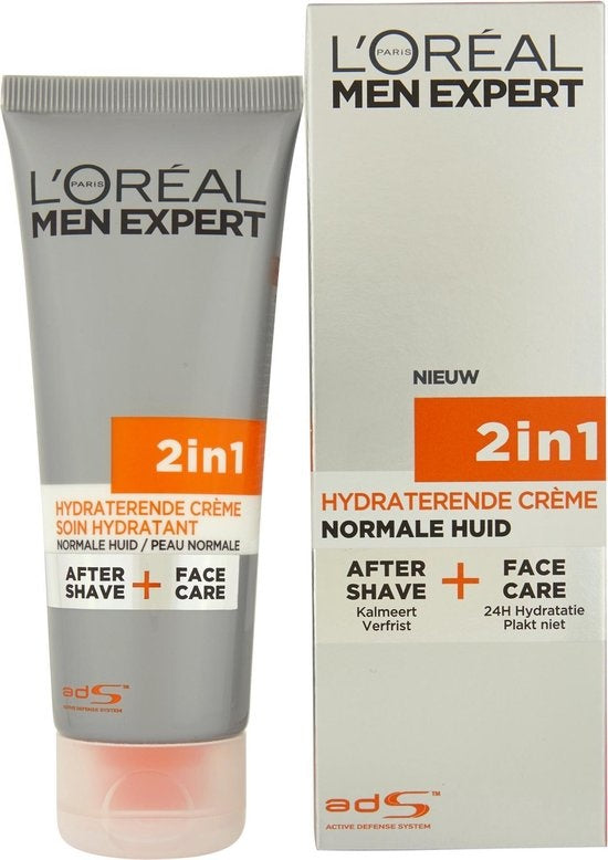 L'Oréal Men Expert Hydra Energetic 2in1 Aftershave und Gesichtscreme 75 ml – Verpackung beschädigt