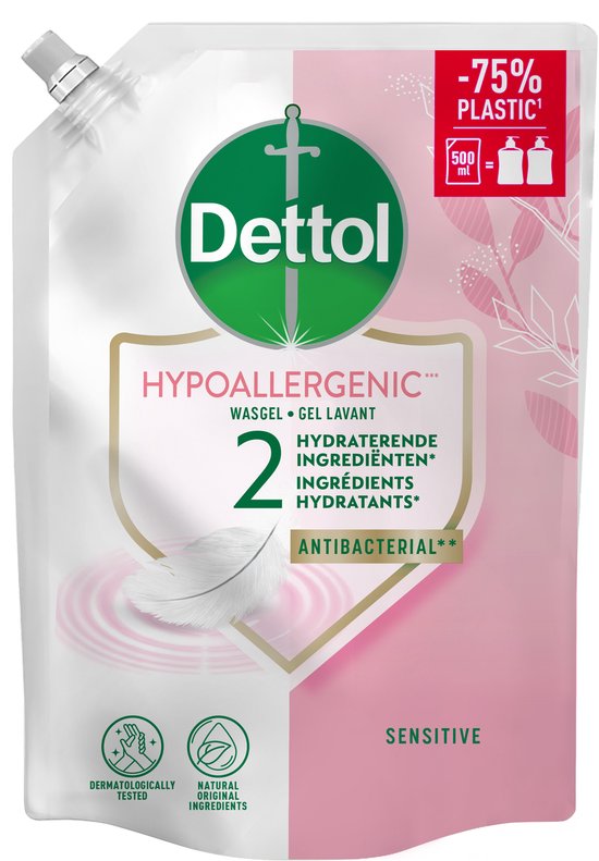 Dettol - Hand soap - Antibacterial - Refill Sensitive - 500ml
