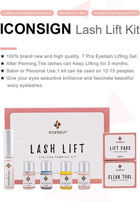 Iconsign Professional Lash Lifting Set-PLUS Lash Brush Free -eyelash extensions-lash lifting kit-Lash Lift Kit-Eyelash lift Lash Perm Set