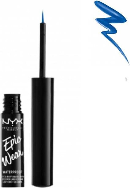 NYX Professional Makeup Epic Wear Liquid Eyeliner - Sapphire Blauw - 3,5 ml