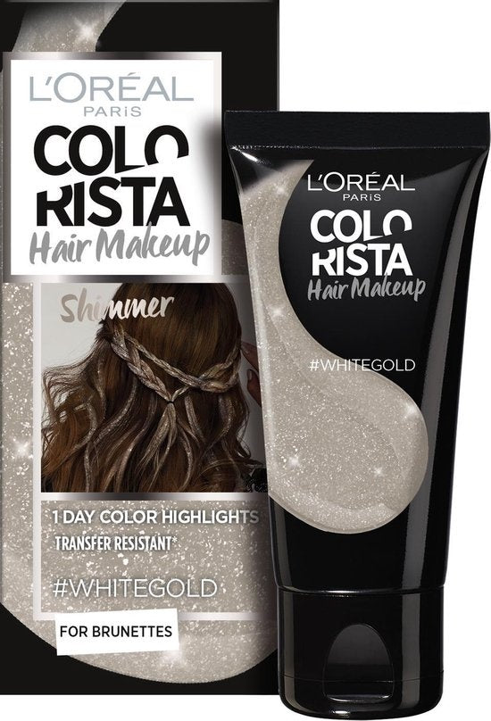 L'Oréal Paris Colorista Hair Makeup – Weißgold – Verpackung beschädigt