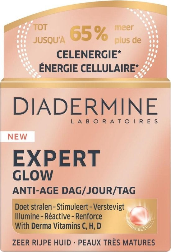 Diadermine - Expert Active Glow Anti-Age Day Cream - 50ml - Packaging damaged