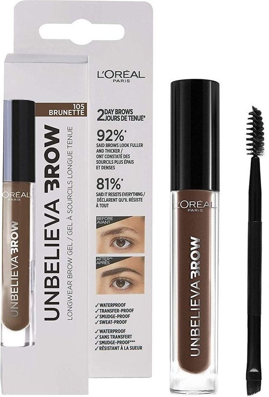 L'Oréal Unbelieva Brow Wenkbrauwgel - 105 Brunette