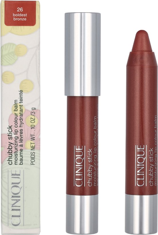 CLINIQUE - Chubby Stick Moisturizing Lip Balm - 3 gr - Lippenbalsem 26 Boldest Bronze