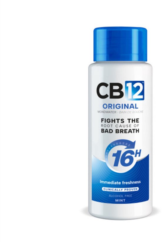 CB12 Original Mondwater - Frisse mentholsmaak - Alcoholvrije mondspoeling - 250ml