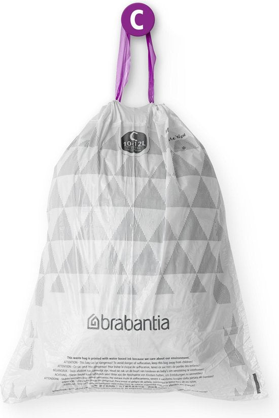 Brabantia PerfectFit Vuilniszakken - 10/12 l - Code C -  20 stuks