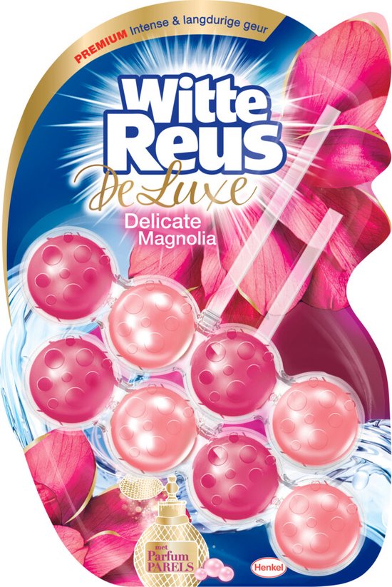 Weißer Riesen-Toilettenblock Deluxe Delicate Magnolia 2 Stück