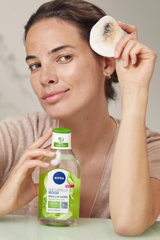 NIVEA Naturally Good Mizellenwasser mit Bio-Aloe Vera – 400 ml