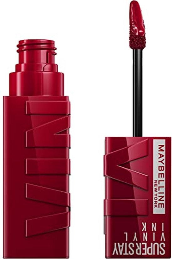 Maybelline New York – SuperStay Vinyl Ink Lippenstift – 55 Royal – Rot – Langanhaltender Lippenstift – 4,2 ml