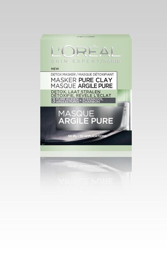 L'Oréal Paris - Detoc Pure Clay Face Mask - 50 ml - Radiant Skin