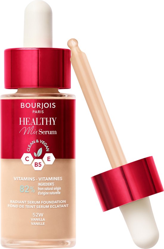 Bourjois Healthy Mix – 52 – Vanille, Serum Foundation – 30 ml