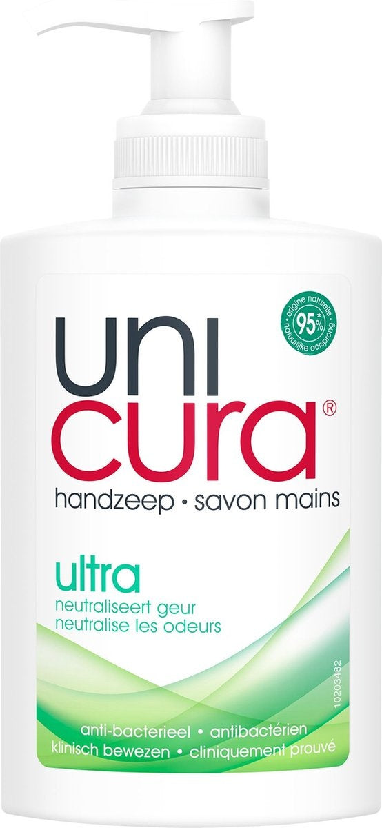 Unicura Ultra Antibacterial Liquid Hand Soap - 250 ml - Packaging damaged