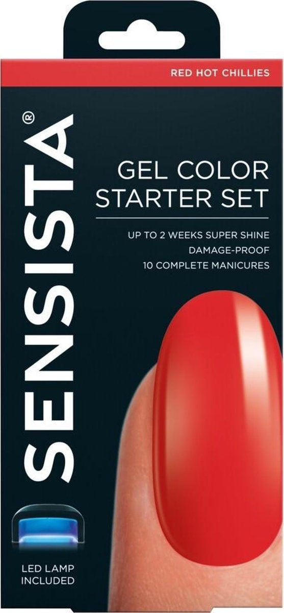 Sensista Gel Color Starter Set Red Hot Chillies Red – Verpackung beschädigt