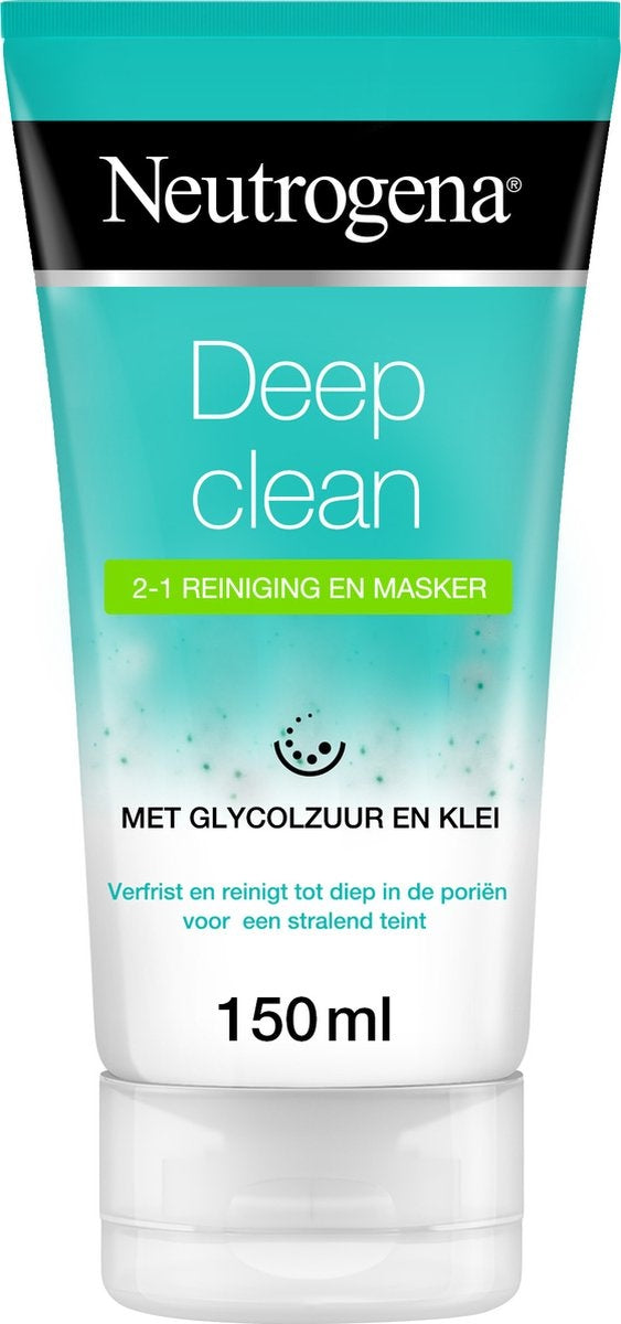 Neutrogena Deep Clean 2in1 cleanser and face mask, 150ml