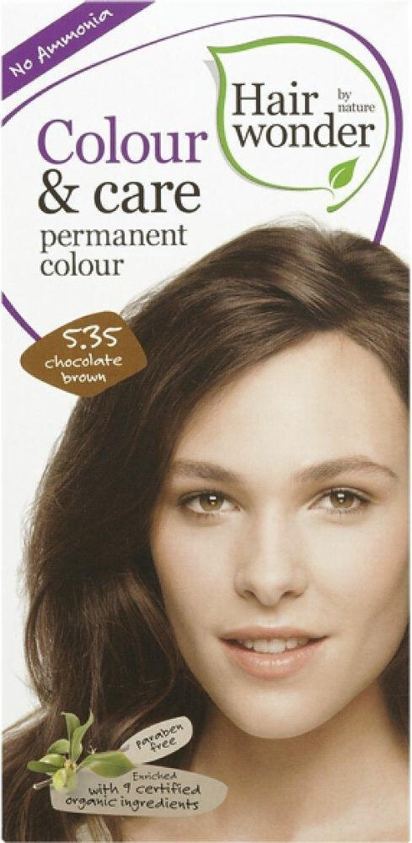 Hairwonder Color &amp; Care 5.35 – Schokoladenbraune Haarfarbe – Verpackung beschädigt