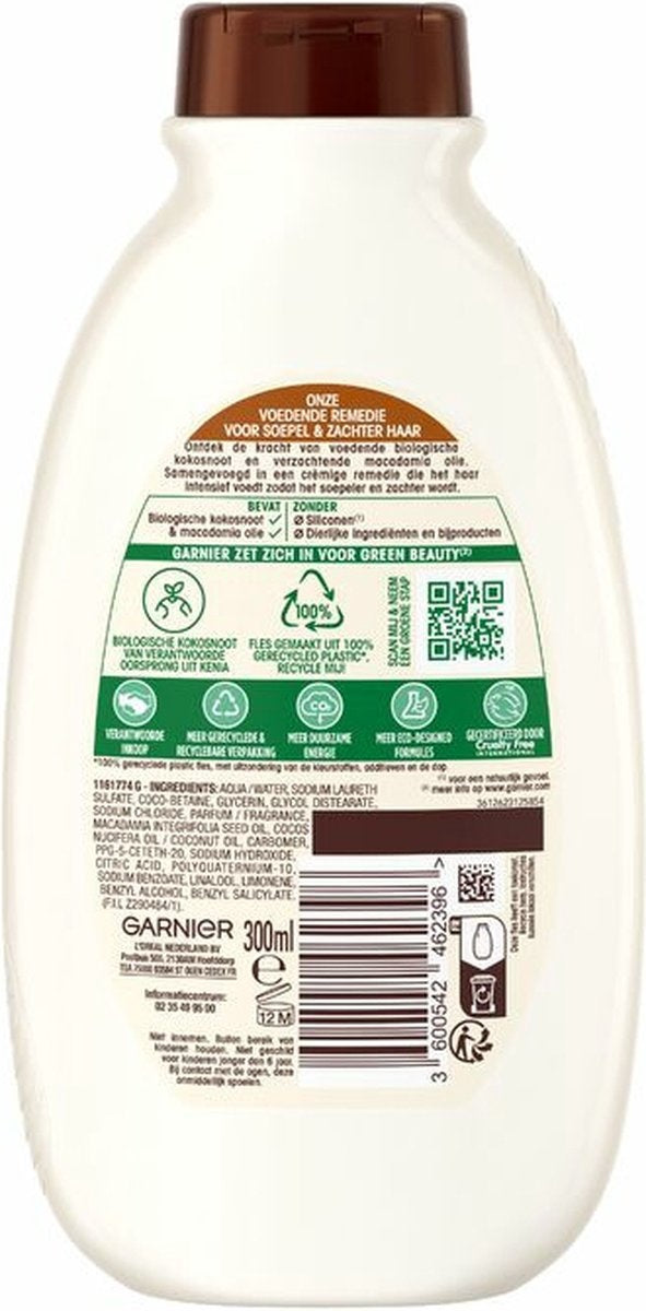 Garnier Loving Blends Kokosmilch- und Macadamia-Shampoo – 300 ml