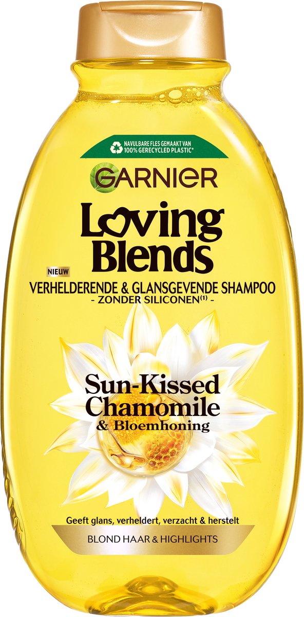 Garnier Loving Blends - Brightening &amp; Shining Shampoo - Sun-Kissed Chamomile &amp; Flower Honey - Chamomile - 300 ml