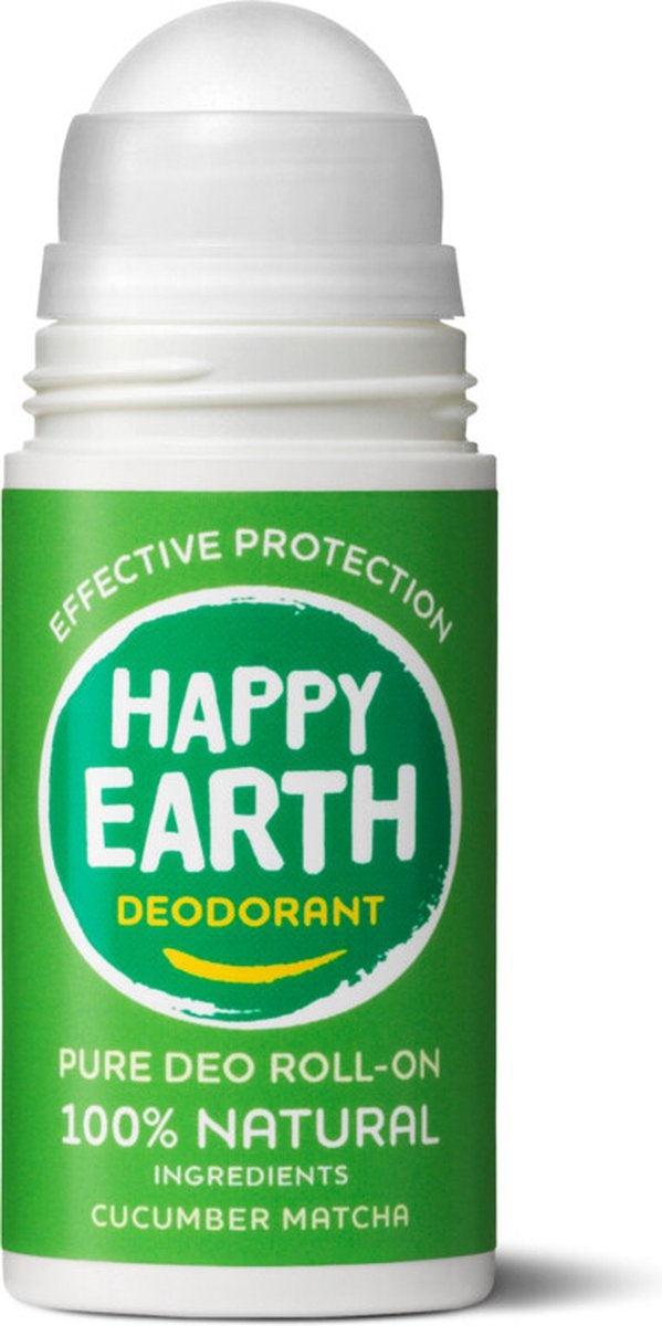 Happy Earth Pure Deodorant Roll-On Gurke Matcha 75 ml