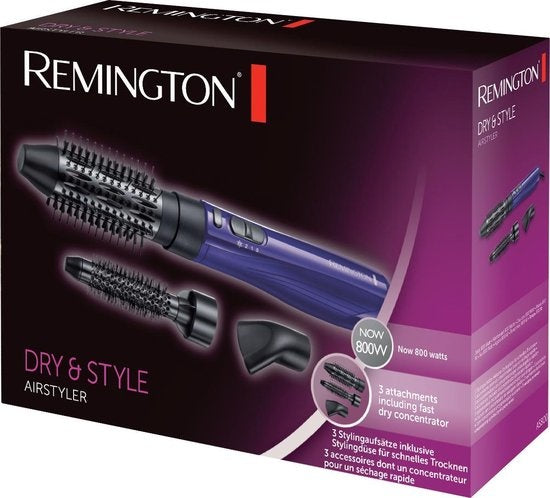 Remington AS800 Dry and Style Fohnborstel Paars/Zwart