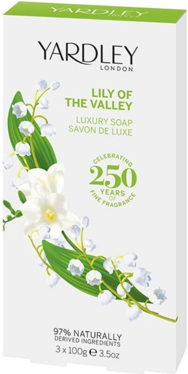 Lily of The Valley Yardley - Gift set 3 soaps - Packaging damaged