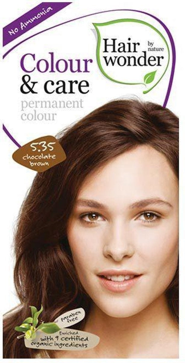 Hairwonder Color &amp; Care 5.35 – Schokoladenbraune Haarfarbe – Verpackung beschädigt