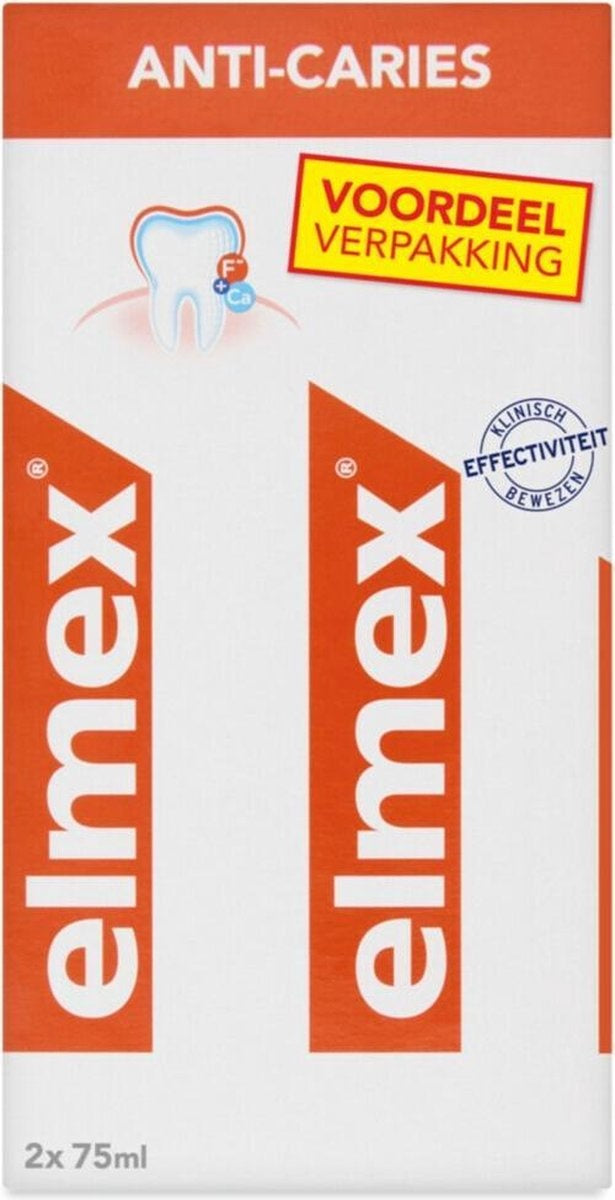 Elmex Anti-Karies Zahnpasta Duopack 2x 75 ml - Verpackung beschädigt