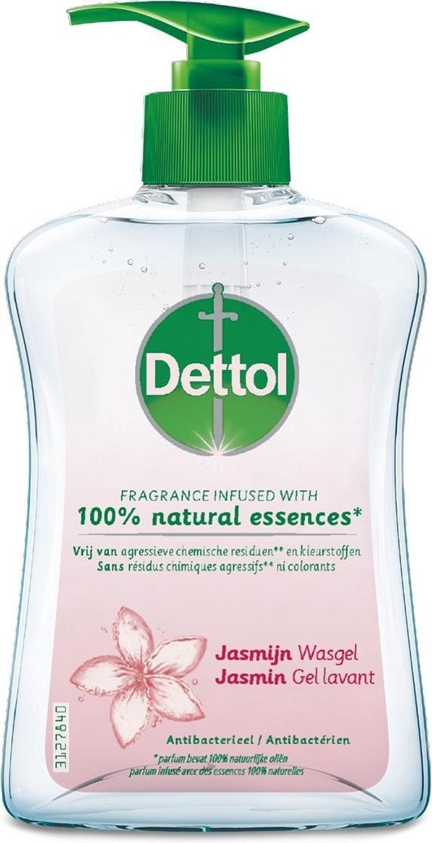 Dettol Handzeep - Jasmijn - Jasmijn geur verrijkt met 100% natuurlijke oliën - 250ml