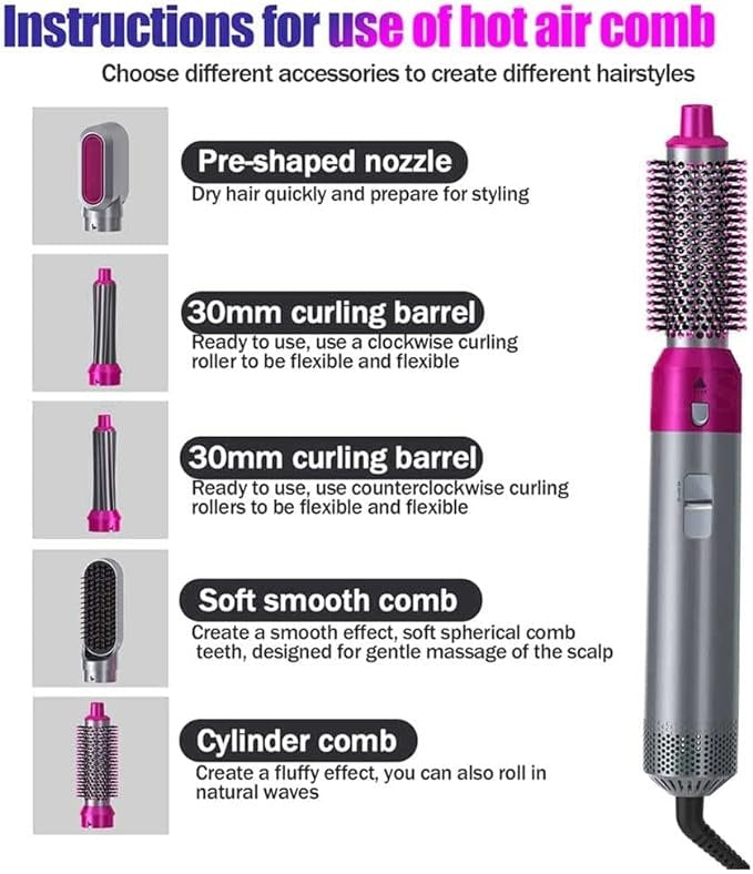 HOT Air Styler 5 in 1 f√∂hn-stylingtoolset