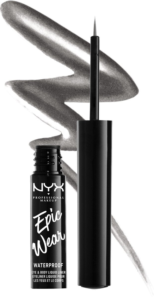 NYX Professional Makeup Epic Wear Metallic Liquid Eyeliner - Gunmetal EWMLL02