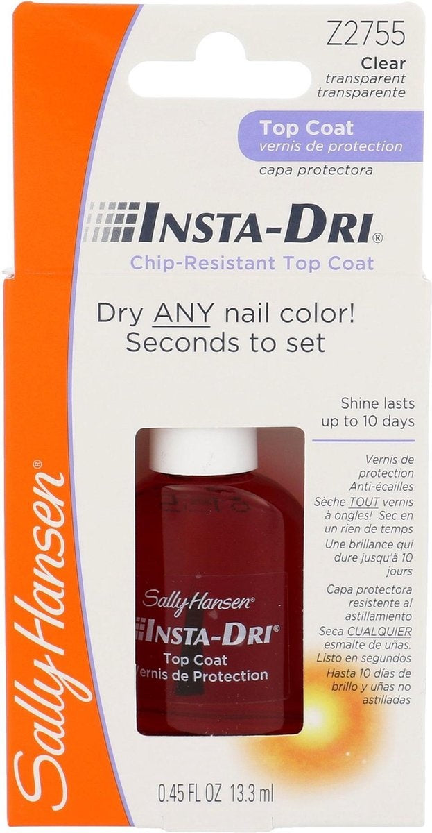 Sally Hansen Insta-Dri Top Coat & Base Coat Nagellak - Transparant