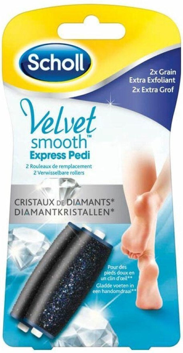 Scholl Velvet Smooth austauschbare Walzen mit Diamantkristallen