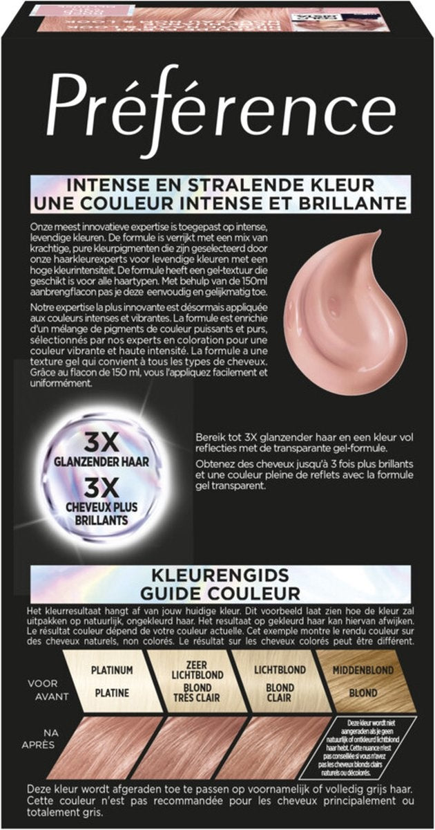 L'Oréal Preference Vivids Haarfarbe Roségold 9.213 Melrose