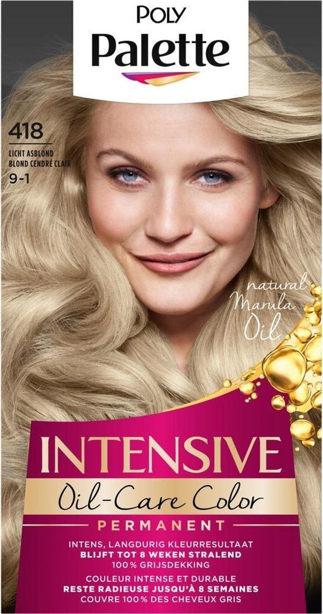 Poly Palette Hair Dye - 418 Light Ash Blonde