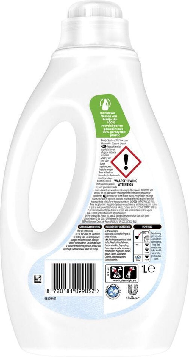 Robijn Liquid Detergent Bright White 1 liter