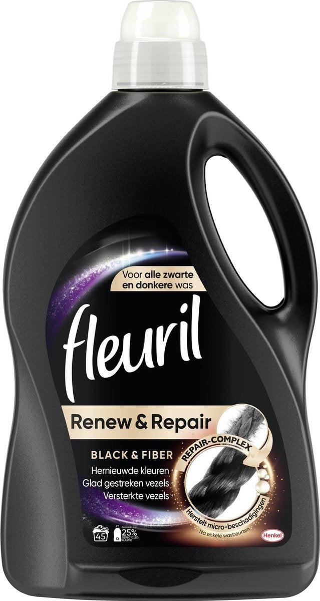 Fleuril Black - 45 washes / 2.7 ltr. - Liquid Detergent