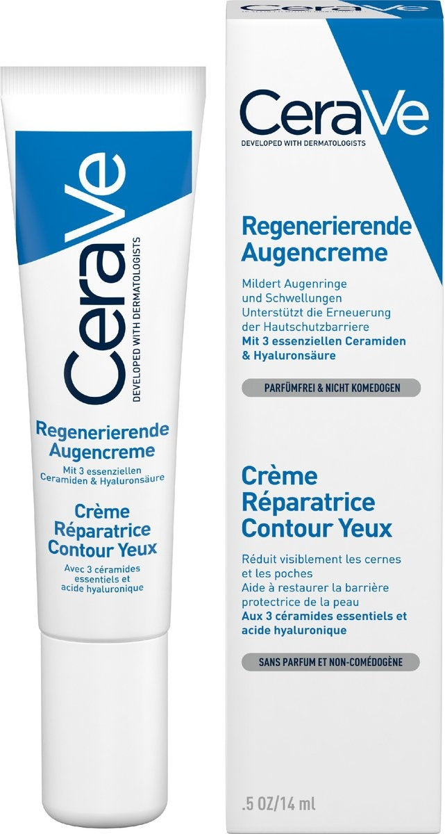 CeraVe - Eye Repair Cream - Oogcrème - tegen wallen en donkere kringen - 14 ml - Verpakking beschadigd