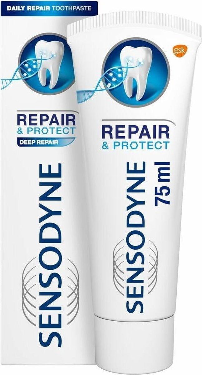 Sensodyne Repair &amp; Protect Deep Repair Zahnpasta für empfindliche Zähne 75 ml – Verpackung beschädigt