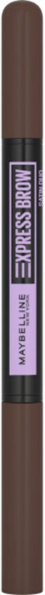 Maybelline New York - Express Brow Duo - 04 Dark Brown - Brown Eyebrow Pencil and Powder