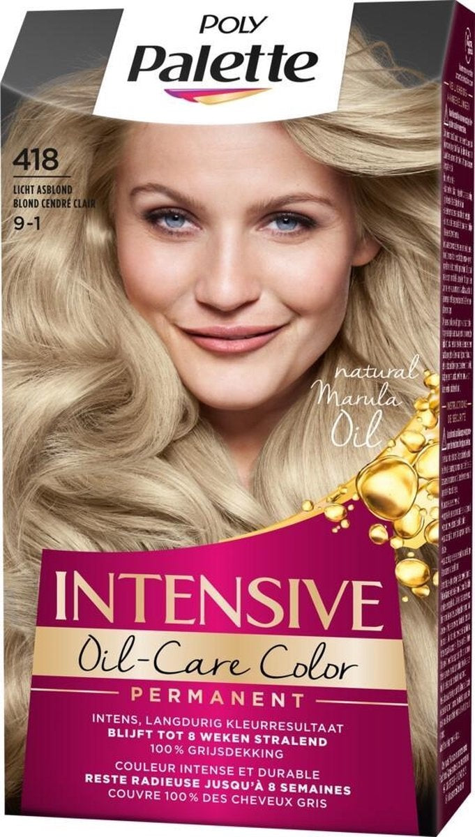 Poly Palette Hair Dye - 418 Light Ash Blonde