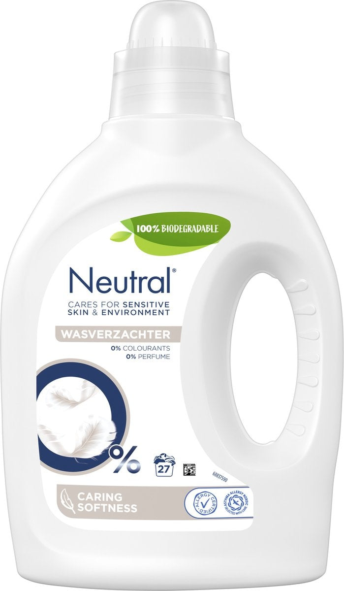 Neutraler, parfümfreier Weichspüler für pflegende Weichheit – 750 ml