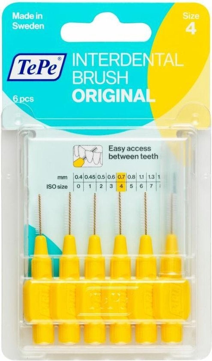 Tepe Interdentalbürsten Original Gelb 0,7mm - 6 Stk.