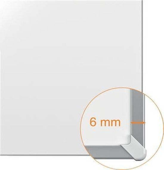 Nobo Impression Pro Magnetisch Whiteboard Emaille Met Pennengoot - Inclusief Nobo Whiteboard Marker - 900x600mm - Wit - Ideaal Voor Kantoor Of Thuiskantoor