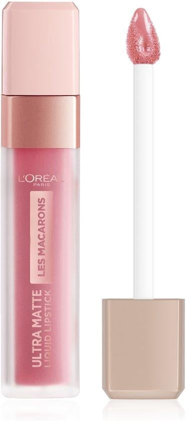 L'Oréal Paris Les Macarons Langanhaltender, matter Lippenstift – 818 Dose of Rose 'Pink 6,7 ml