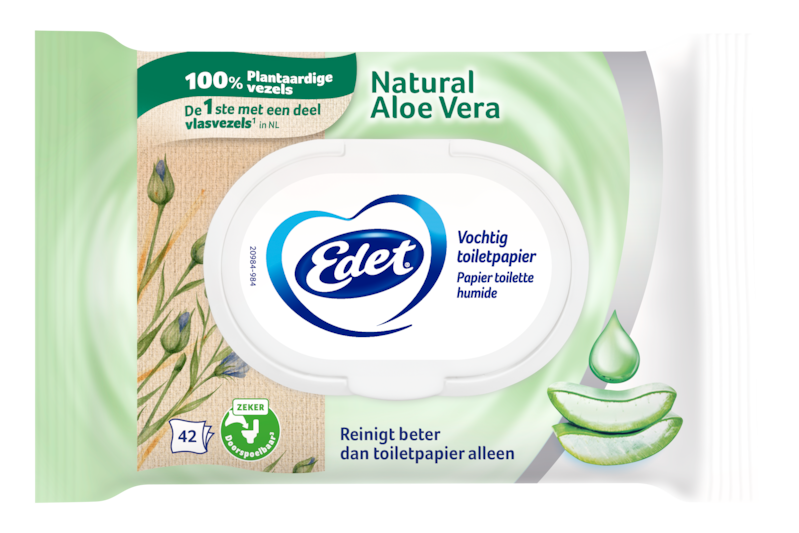 Edet Feuchtes Toilettenpapier Aloe Vera – 42 Stück