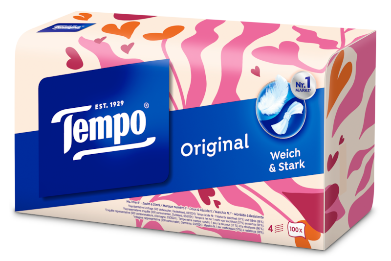 Tempo Original Box - 4-ply tissues - 100 pcs. Assortment image box