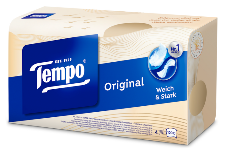 Tempo Original Box - 4-ply tissues - 100 pcs. Assortment image box