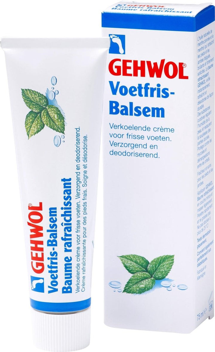 Gehwol Foot Fresh Balm - foot cream protects, refreshes and cools for a long time - Tube 75ml - Packaging damaged